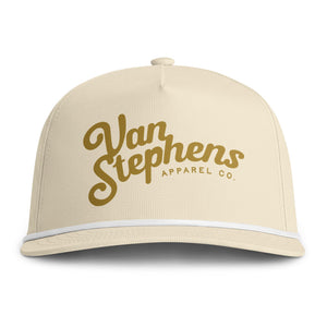 VS Sunwashed Rope Cap - Vintage Script Logo Trucker Hat