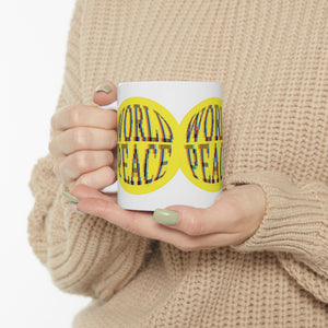 Pixels for World Peace Mug (11oz, 15 oz)