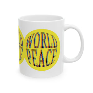 Pixels for World Peace Mug (11oz, 15 oz)